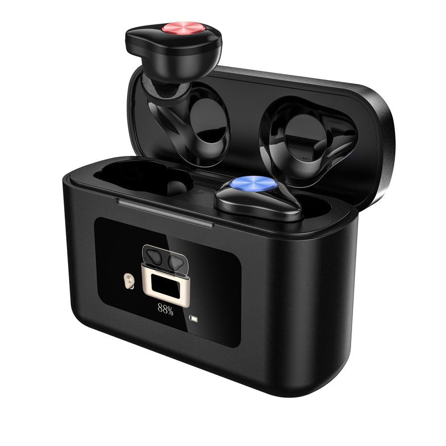 JMT-900618 Bluetooth V5.0 Multifunctional Digital Display Headset with 200H Standby Time and Hi-Fi Sound