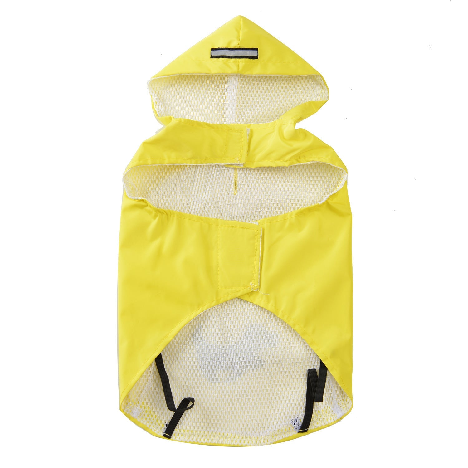JMT-901258 Puppy Print Waterproof Raincoat for Dogs in Yellow, Blue, and Pink, Sizes S to XL