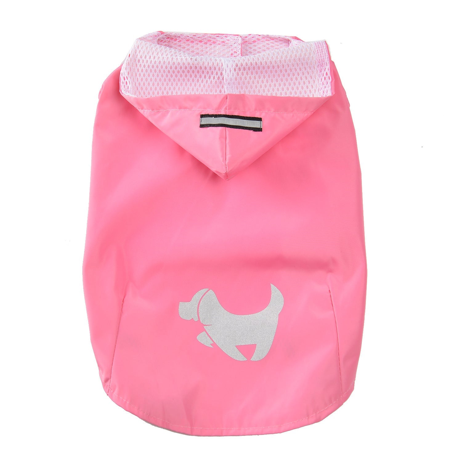 JMT-901258 Puppy Print Waterproof Raincoat for Dogs in Yellow, Blue, and Pink, Sizes S to XL