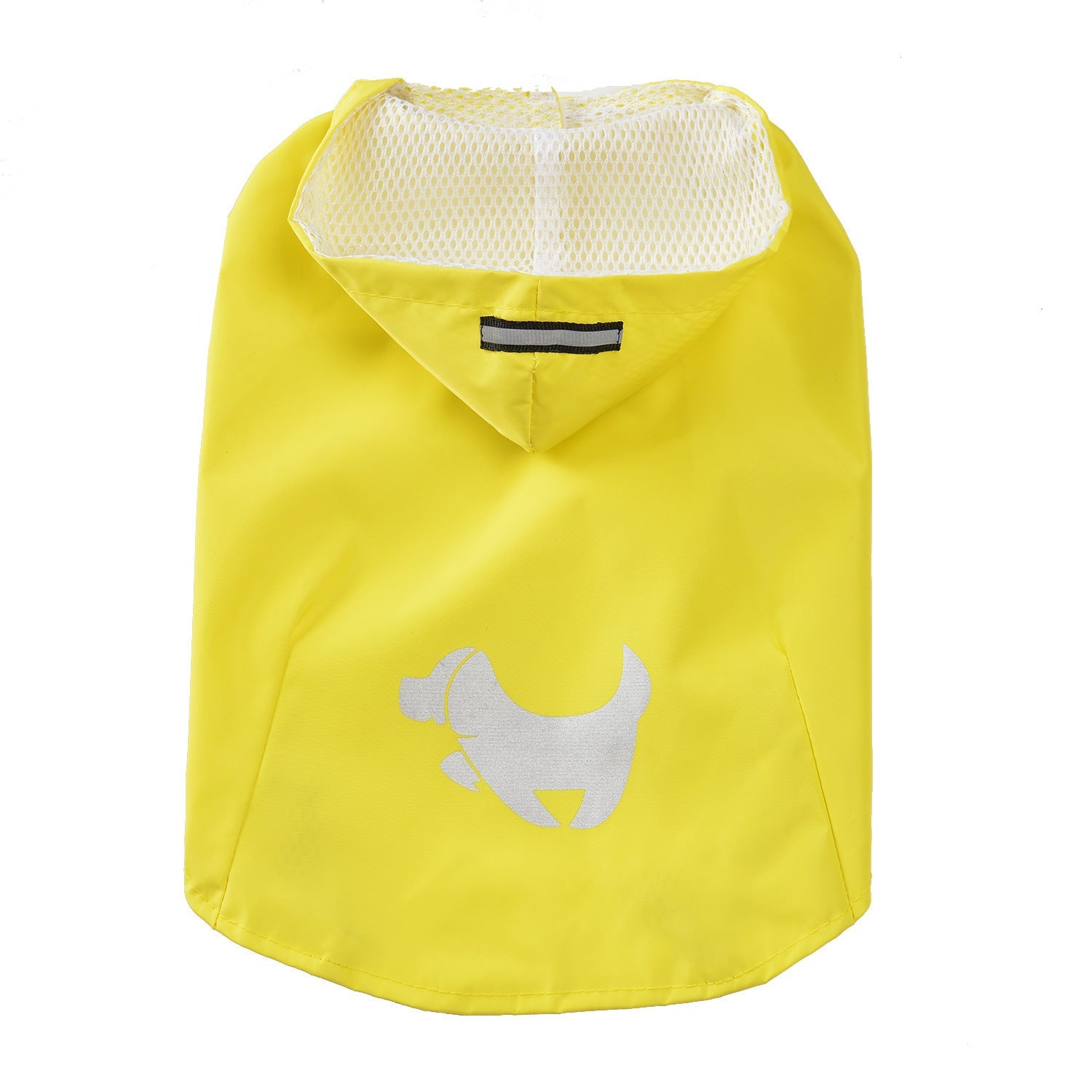 JMT-901258 Puppy Print Waterproof Raincoat for Dogs in Yellow, Blue, and Pink, Sizes S to XL