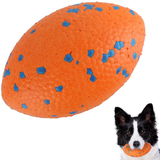 JMT-901770 Durable Large Rugby Ball for Heavy Chewers - 14x9cm, 105g
