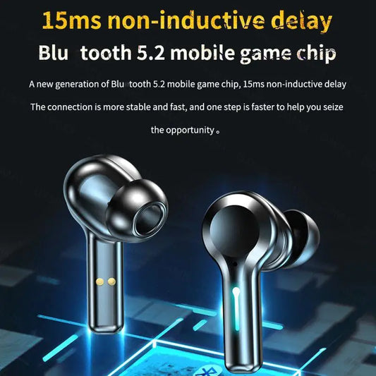 JMT-901962 Dual Mode Gaming & Music Earphones with HD Call, LED Display, Noise Reduction, and Waterproof Design