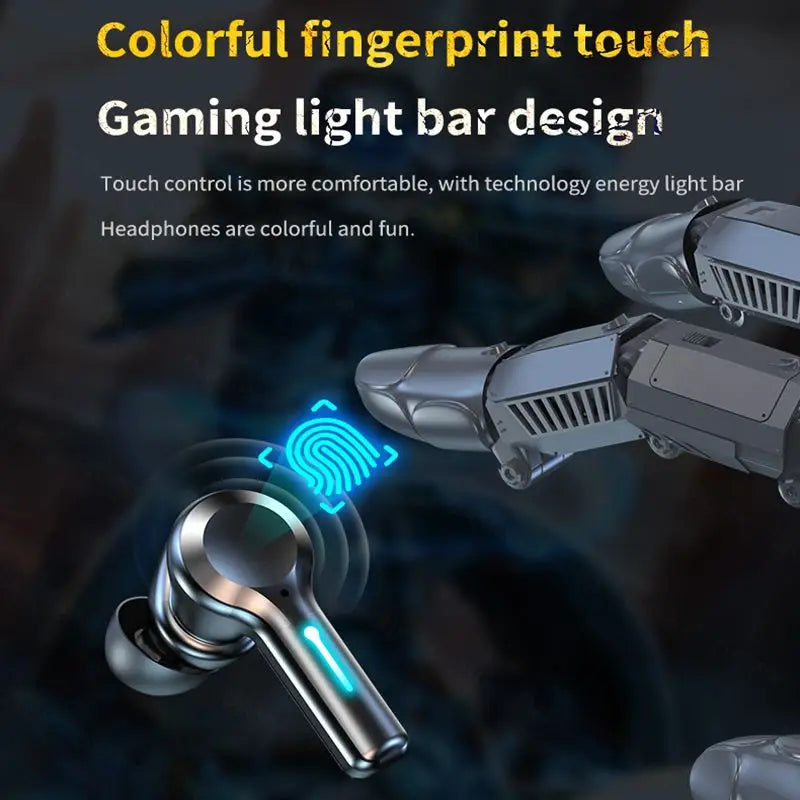 JMT-901962 Dual Mode Gaming & Music Earphones with HD Call, LED Display, Noise Reduction, and Waterproof Design