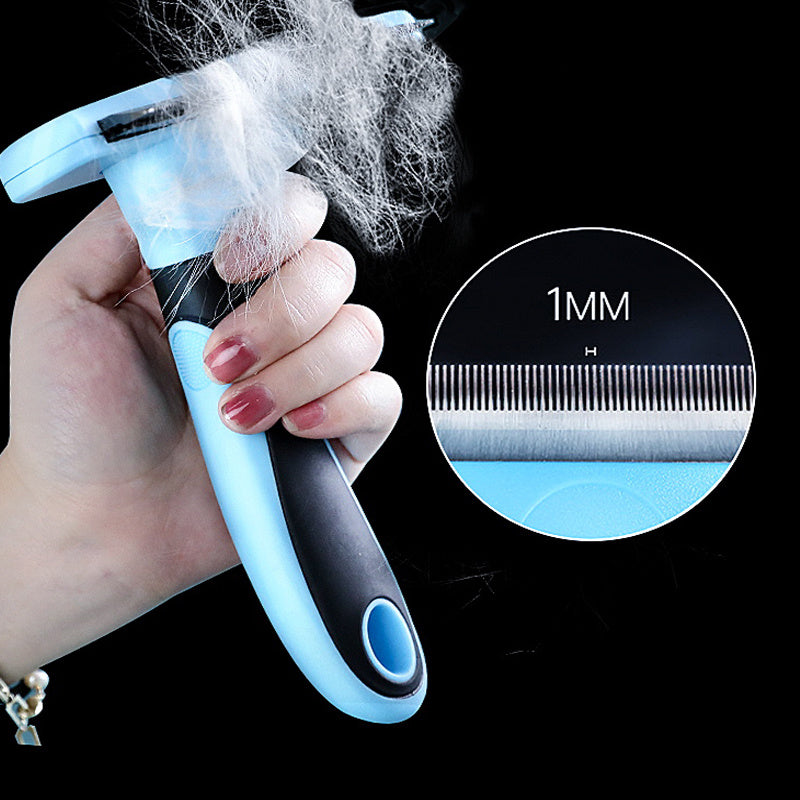 JMT-902026 Cat Hair Removal Comb - Effective Plastic and Metal Grooming Tool for Pets