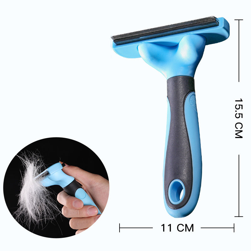 JMT-902026 Cat Hair Removal Comb - Effective Plastic and Metal Grooming Tool for Pets