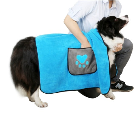 JMT-902090 Super Absorbent Dual-Sided Pet Bath Towel - Fast Drying 800g Microfiber Fiber