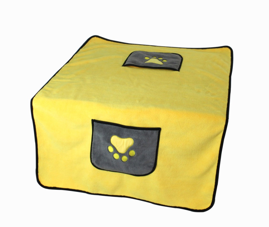 JMT-902090 Super Absorbent Dual-Sided Pet Bath Towel - Fast Drying 800g Microfiber Fiber