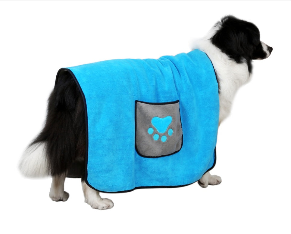 JMT-902090 Super Absorbent Dual-Sided Pet Bath Towel - Fast Drying 800g Microfiber Fiber