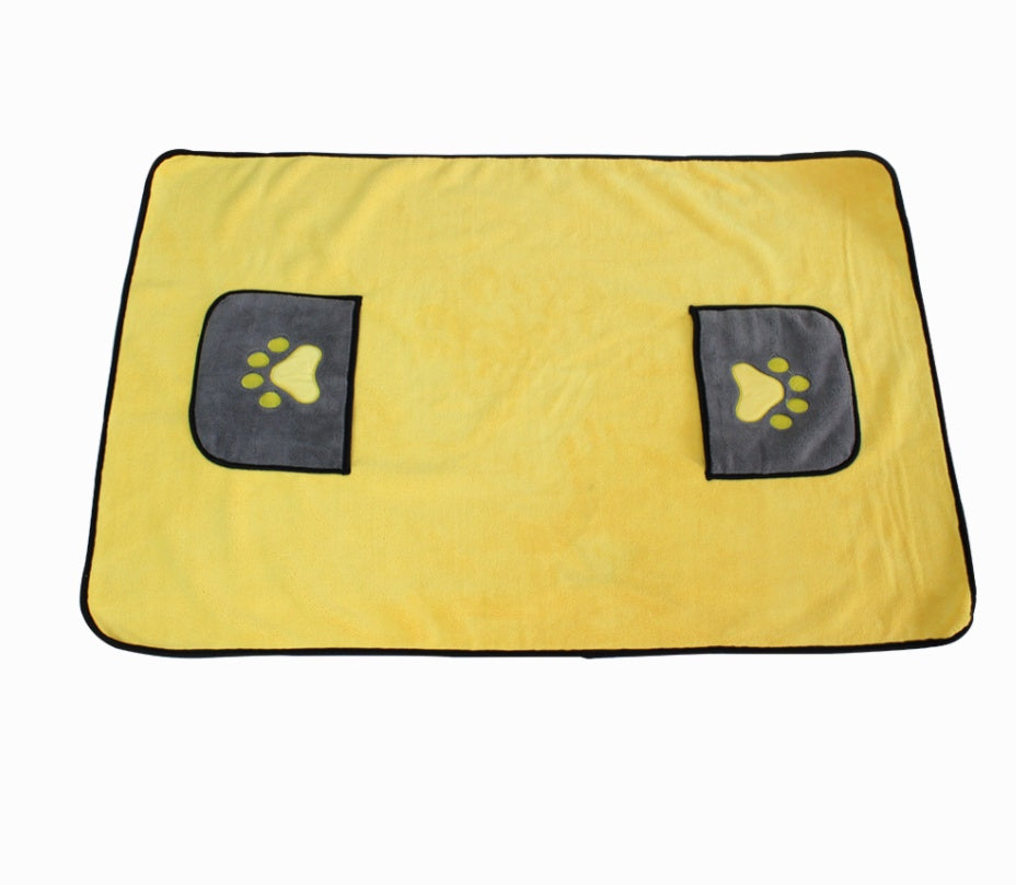 JMT-902090 Super Absorbent Dual-Sided Pet Bath Towel - Fast Drying 800g Microfiber Fiber