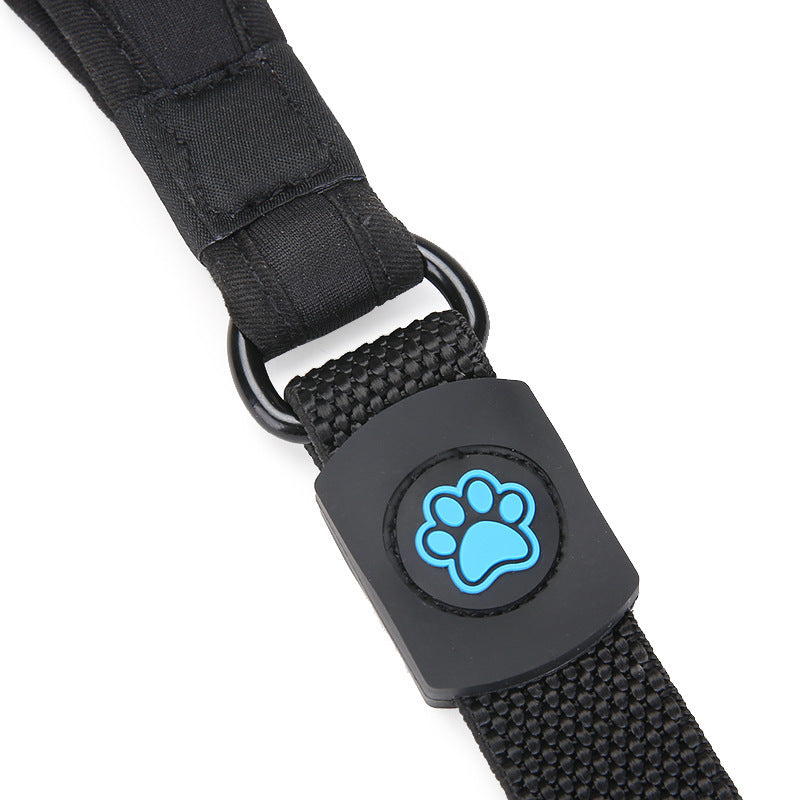 JMT-902282 High Elastic Nylon Leash for Small, Medium, and Large Dogs - 2.5*70-85cm, Black