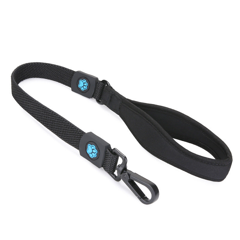 JMT-902282 High Elastic Nylon Leash for Small, Medium, and Large Dogs - 2.5*70-85cm, Black