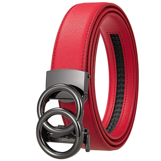 JMT-902538 Fashionable Customisable Circle Buckle PU Leather Waist Belt for Women