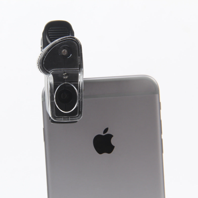 JMT-902794 Adjustable 60X-100X Mobile Phone Microscope with Acrylic Lens and ABS Frame