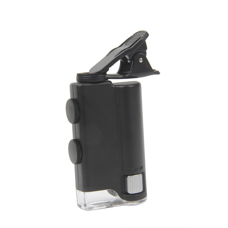 JMT-902794 Adjustable 60X-100X Mobile Phone Microscope with Acrylic Lens and ABS Frame