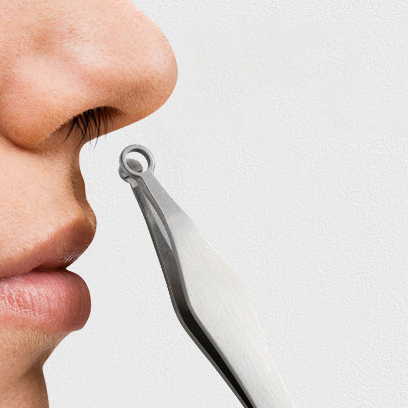 JMT-902922 Stainless Steel Nose Hair and Eyebrow Trimming Scissors with Rounded Design and Comfortable Grip