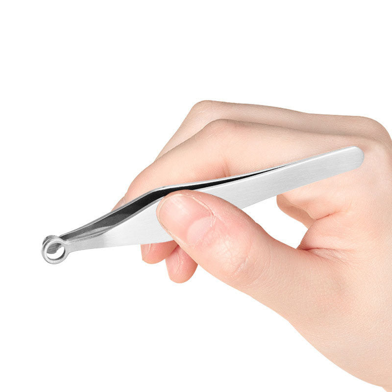 JMT-902922 Stainless Steel Nose Hair and Eyebrow Trimming Scissors with Rounded Design and Comfortable Grip