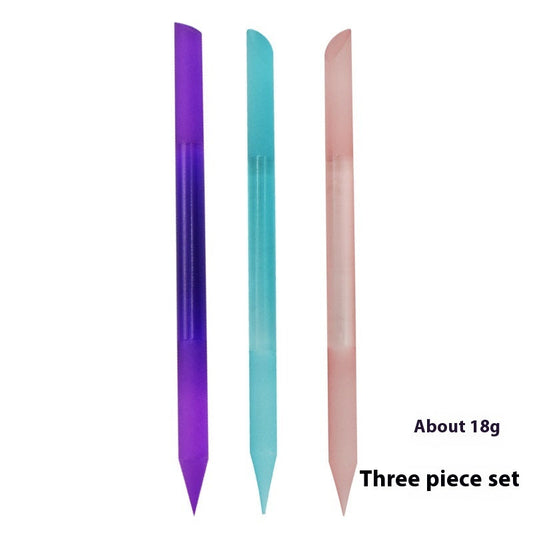 JMT-903242 Cylindrical Nano Glass Nail File Set in Assorted Colors for Manicure Use