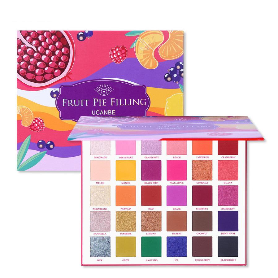 JMT-903370 Pearly Matte Fruit Pie Filling Eyeshadow Palette with 30 Vibrant Colors