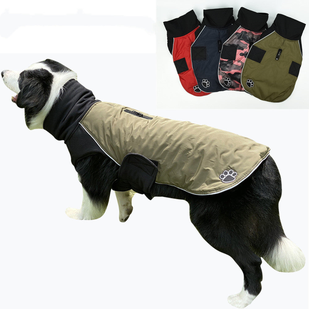 JMT-903562 Reversible Knitted Dog Coat in Soft Polar Fleece - Casual Winter Wear for Pets