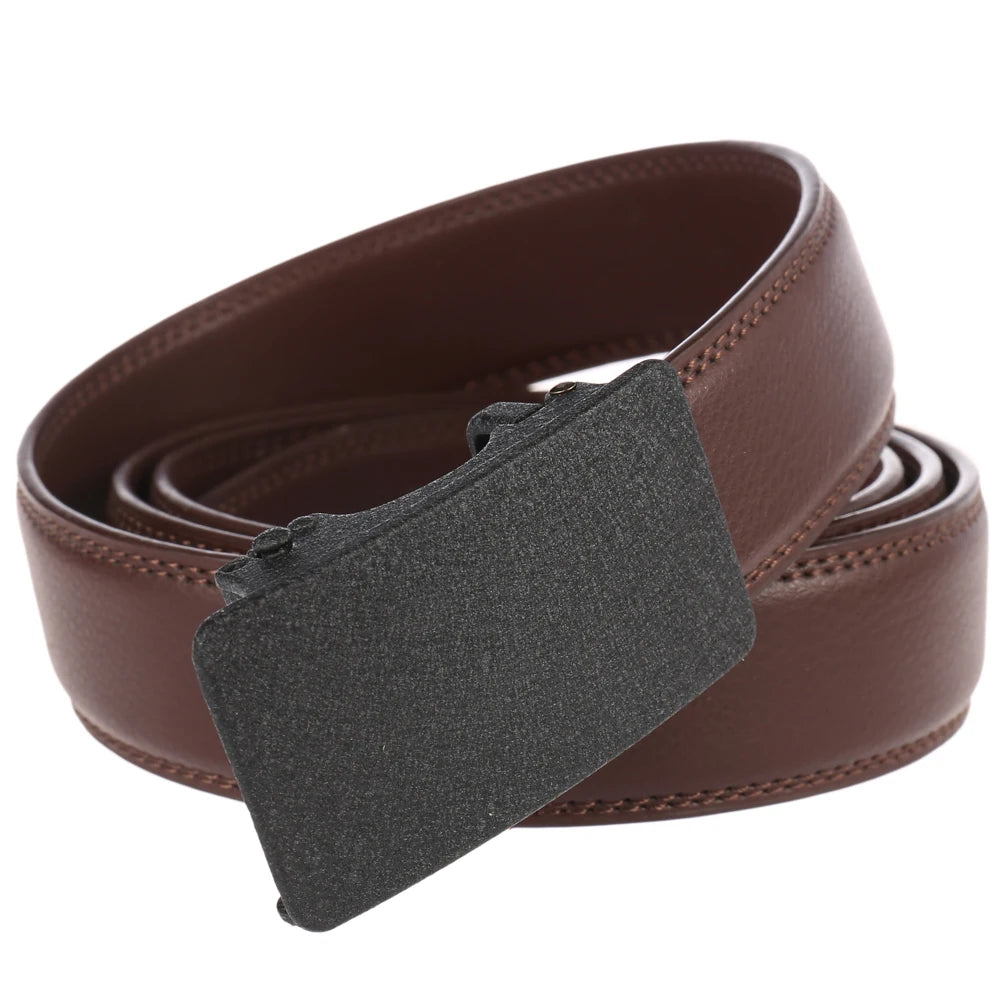 JMT-903690 Three Buckle Men's Casual Belt - Versatile Design for Everyday Wear