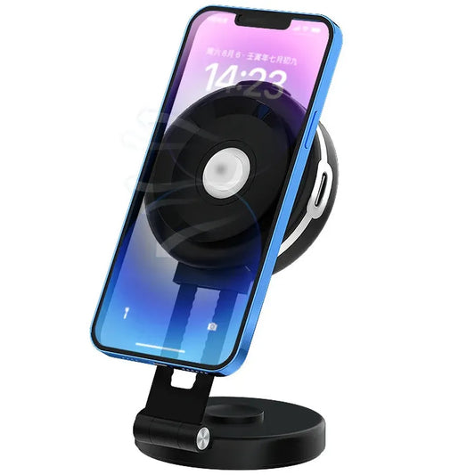 JMT-903754 360-Degree Universal Car Dashboard Mobile Phone Holder with Vacuum Suction and Wireless Charging