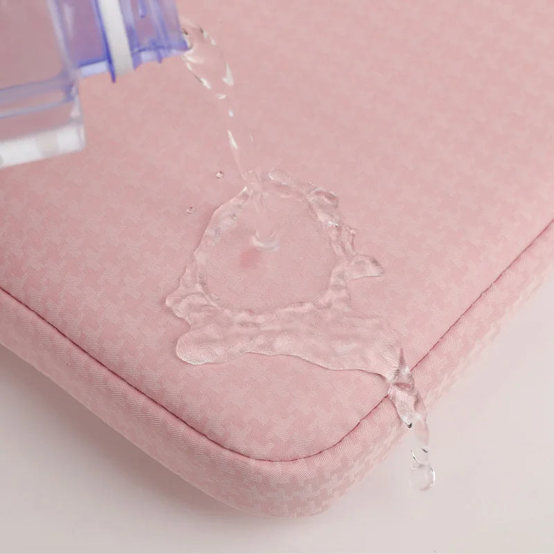JMT-903754 Pink Waterproof and Shockproof Laptop Sleeve Bag in Multiple Sizes - Durable Oxford Material