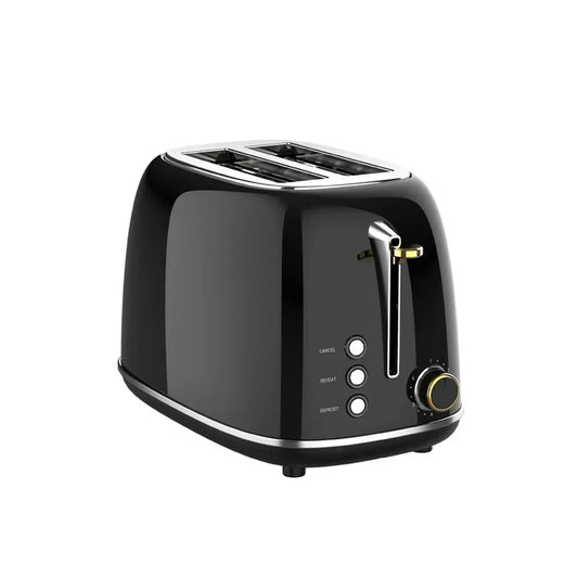 JMT-903754 Retro Stainless Steel 2 Slice Custom Wide Slot Sandwich Toaster