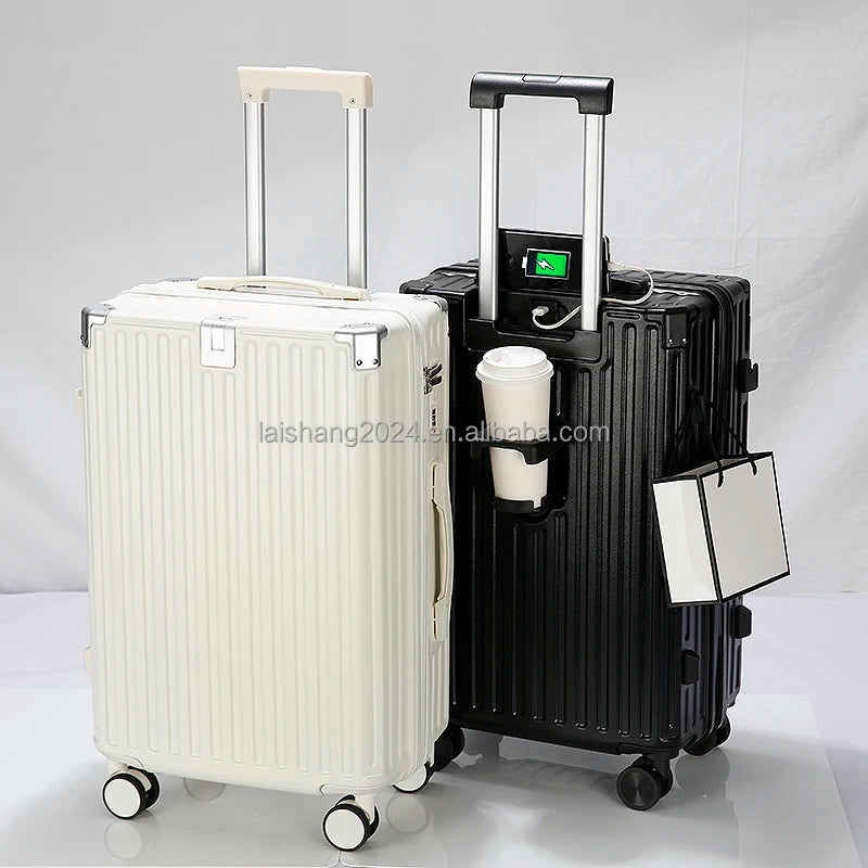 JMT-904138 Custom Lightweight 3-Piece Travel Luggage Set with Wheels and USB Port Lock