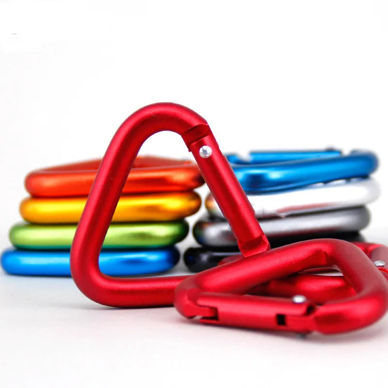 JMT-904138 Triangle Aluminium Alloy Carabiner with Custom Logo - Ready to Ship, 54x50mm, 14.4g