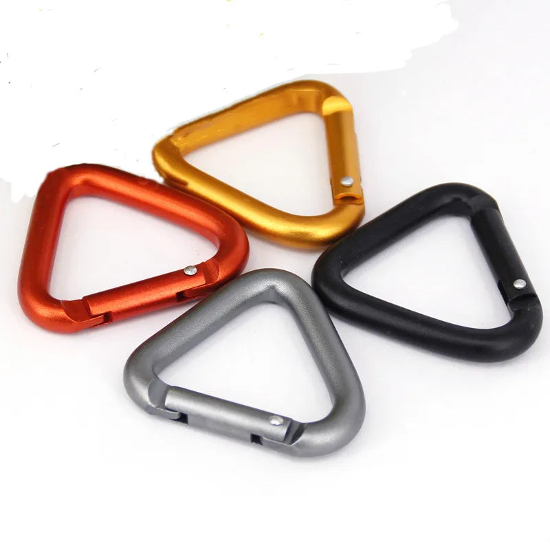 JMT-904138 Triangle Aluminium Alloy Carabiner with Custom Logo - Ready to Ship, 54x50mm, 14.4g