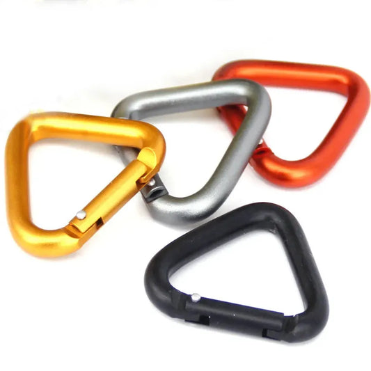 JMT-904138 Triangle Aluminium Alloy Carabiner with Custom Logo - Ready to Ship, 54x50mm, 14.4g