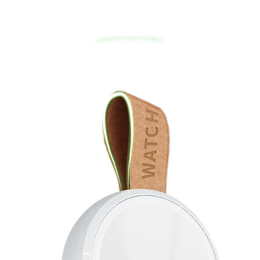 JMT-904778 Portable Magnetic Wireless Charger Keychain in Ivory White and Black