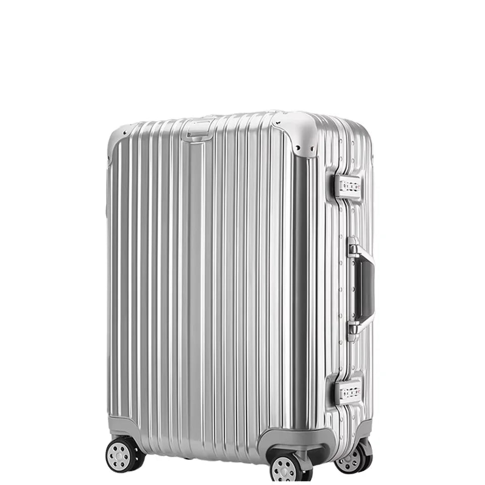 JMT-904970 Red Carry-On Trolley Luggage with USB Charging Port and Cup Holder