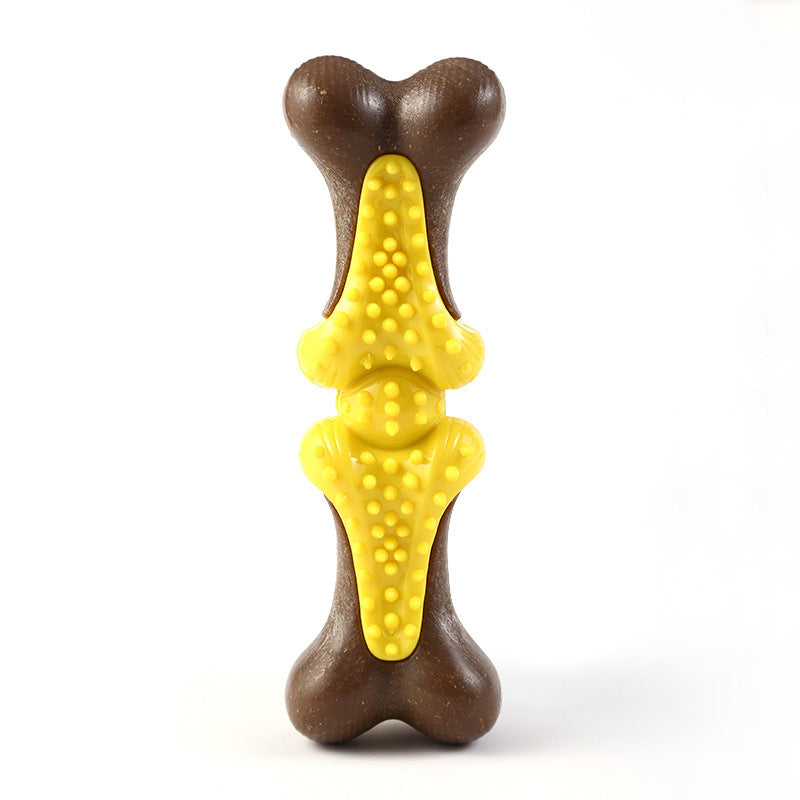 JMT-905226 Durable Rubber Bone Dog Toy for Large Aggressive Chewers, Teething Aid with Dental Health Benefits