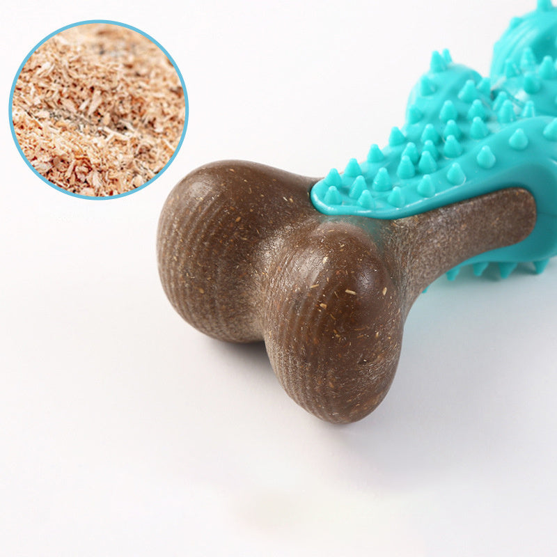 JMT-905226 Durable Rubber Bone Dog Toy for Large Aggressive Chewers, Teething Aid with Dental Health Benefits