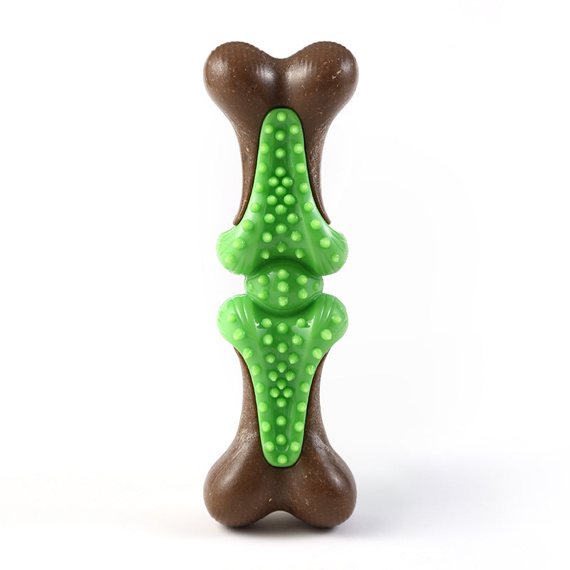 JMT-905226 Durable Rubber Bone Dog Toy for Large Aggressive Chewers, Teething Aid with Dental Health Benefits