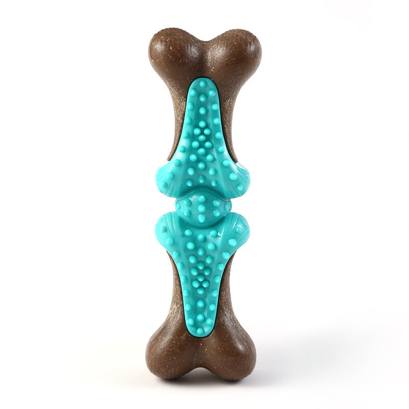 JMT-905226 Durable Rubber Bone Dog Toy for Large Aggressive Chewers, Teething Aid with Dental Health Benefits