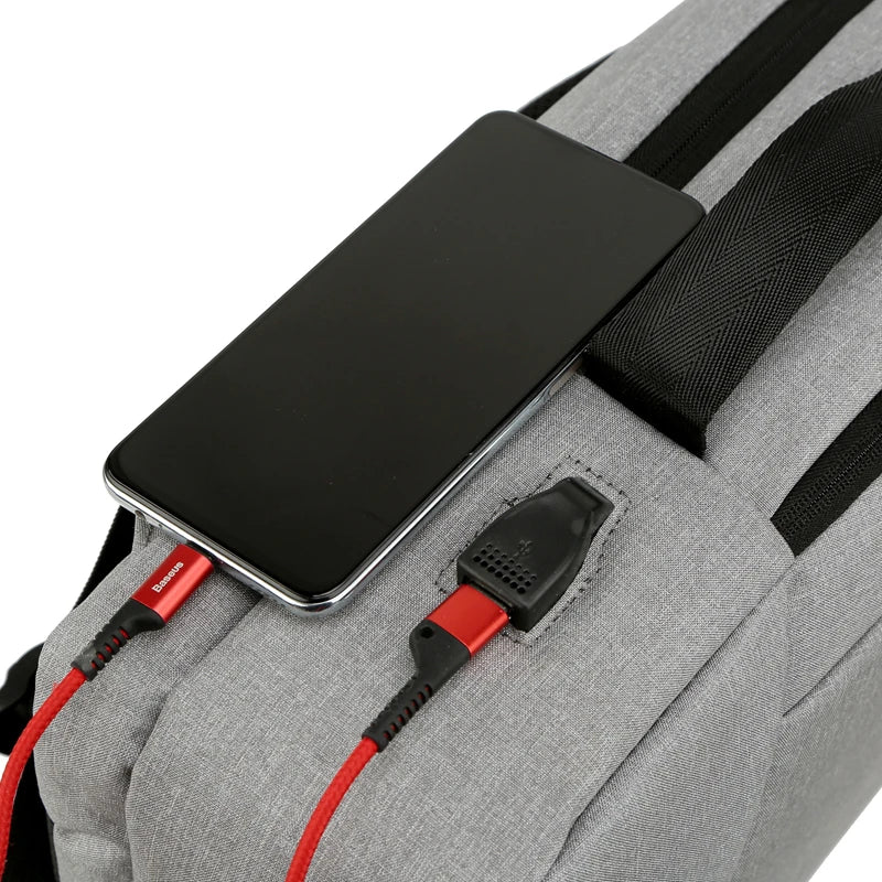 JMT-905418 Durable USB Charging Travel Laptop Backpack with Large Capacity for Office and Outdoor Use