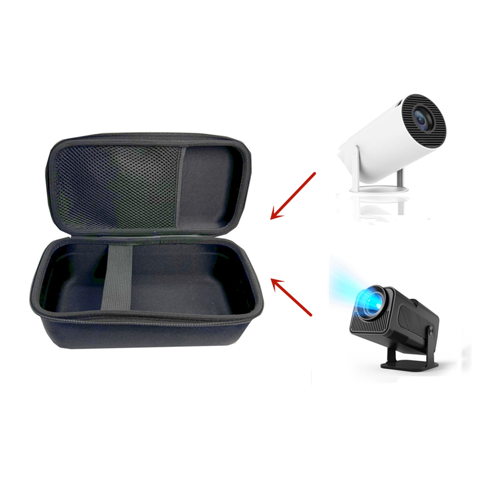 JMT-905418 Ultra HD Projector Storage Bag - Waterproof EVA Case for HY320 & HY300 Models