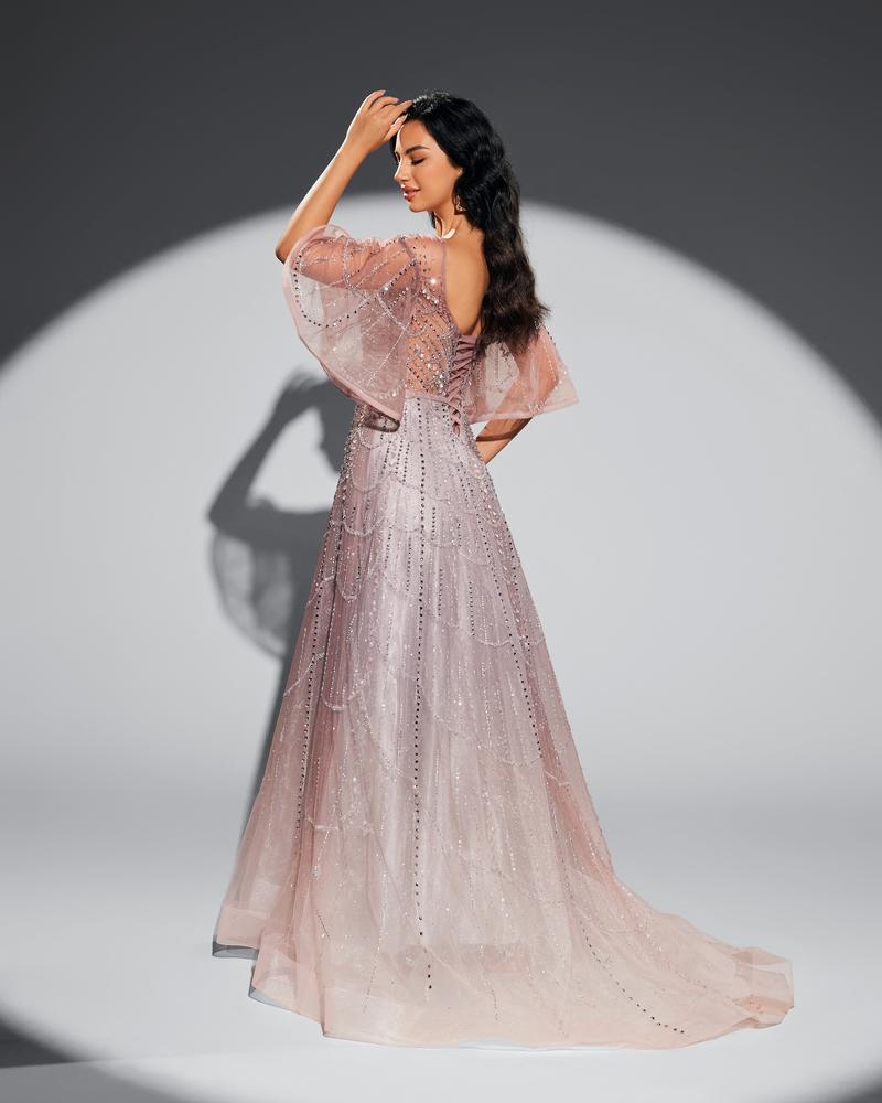 JMT-905482 Elegant Pink Evening Dress for Women - Timeless Style and Sophisticated Design