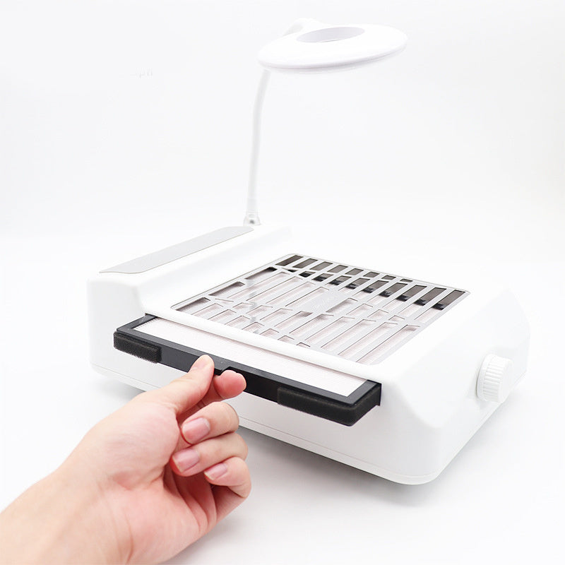 JMT-905546 Rechargeable Nail Vacuum Cleaner with Integrated Fan for Dust-Free Nail Art