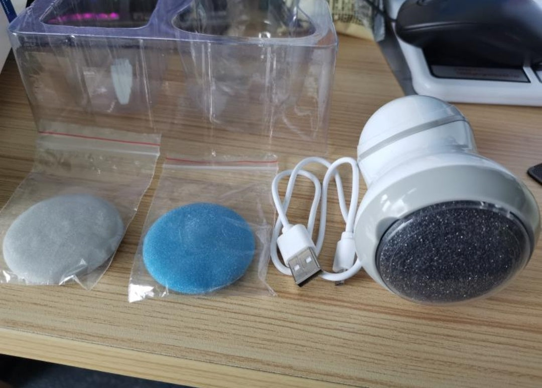 JMT-906378 Portable Wireless Electric Foot Grinder with Coarse and Fine Sand Grinding Heads, 50-Minute Battery Life