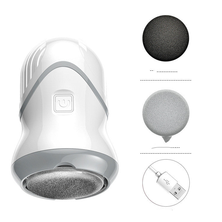 JMT-906378 Portable Wireless Electric Foot Grinder with Coarse and Fine Sand Grinding Heads, 50-Minute Battery Life