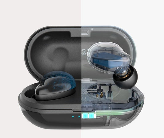 JMT-906378 T33TWS Wireless Bluetooth Sports Headset with Charging Case