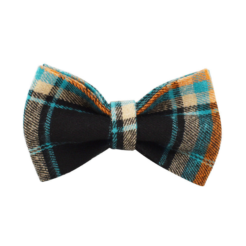 JMT-906570 Green Retro Pet Collar and Leash Set with Bow and Vest – Four-Piece Dog Accessory Kit