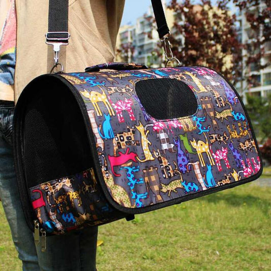 JMT-906634 Multifunctional Oxford Cloth Pet Carrier Bag for Travel and Outdoor Use