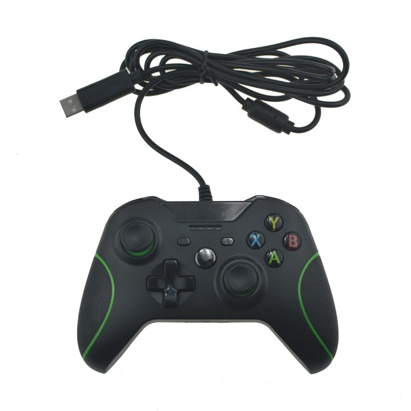 JMT-906698 Wired Game Controller for Xbox One and PC with 2M Cable and Enhanced Button Layout