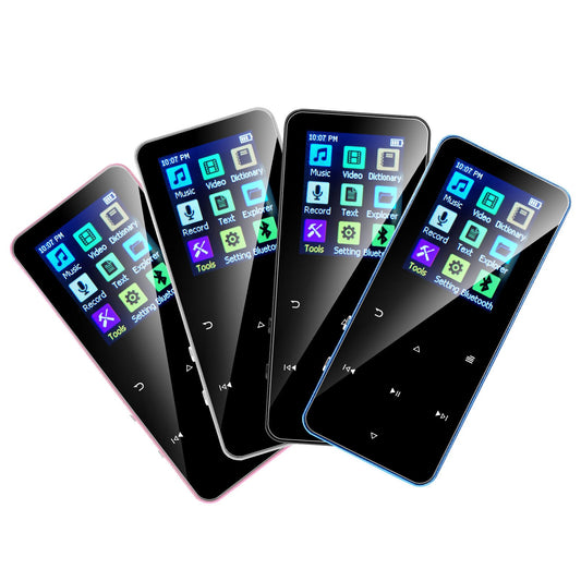 JMT-907210 Portable Bluetooth Music Player with 1.8-Inch Screen, Touch Button Interface, and Multiple Memory Capacity Options