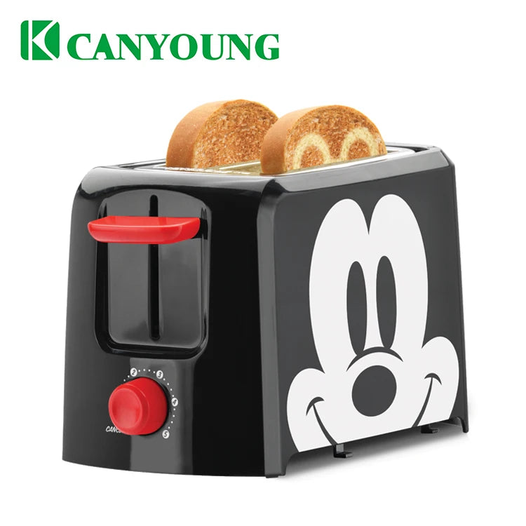 JMT-907338 2-Slice Toaster with Wide Slot and Hinged Crumb Tray