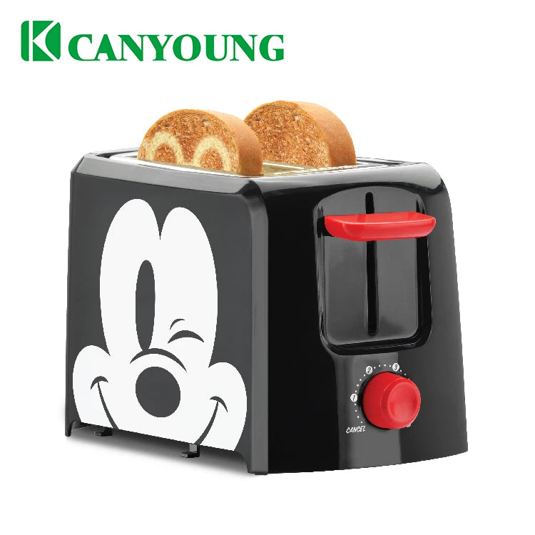 JMT-907338 2-Slice Toaster with Wide Slot and Hinged Crumb Tray